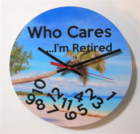 retirement clock funny|funny wall clocks for retirement.